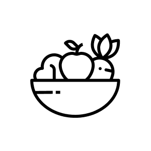 Complimentary chocolate, water & fruits