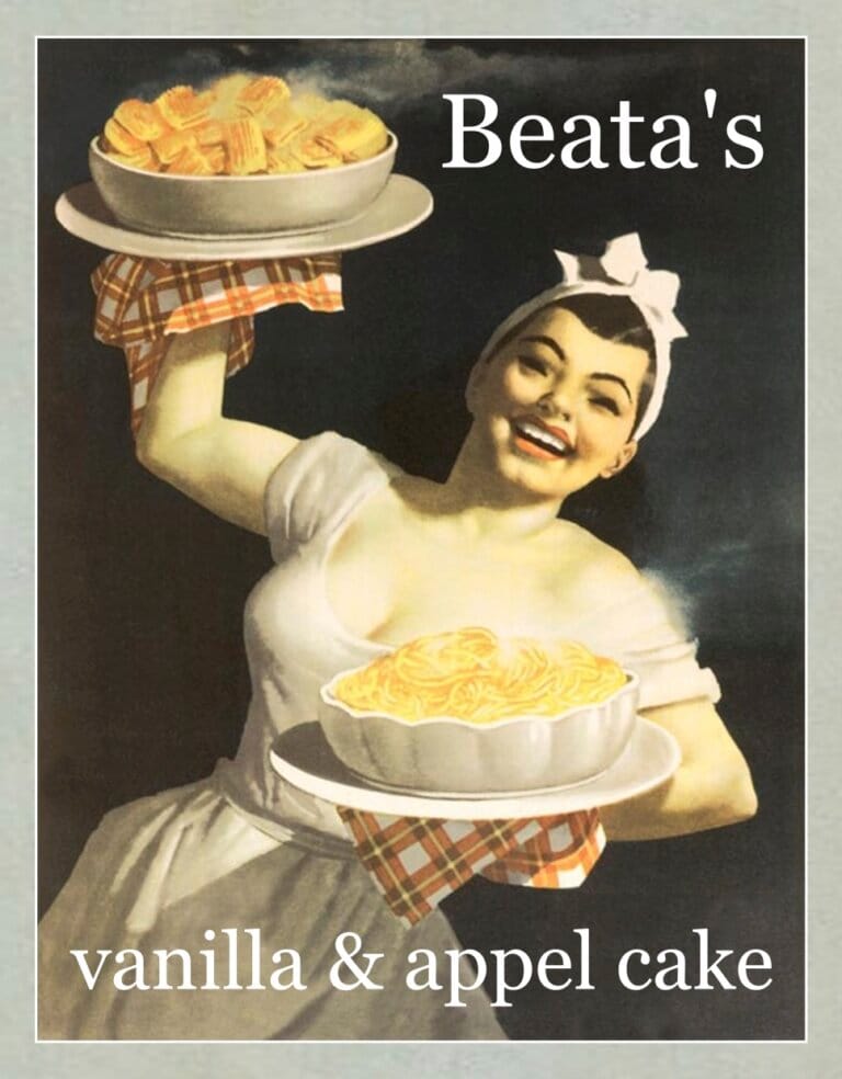 beata's vanilla and appel cake
