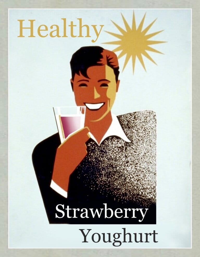 healthy strawberry youghurt