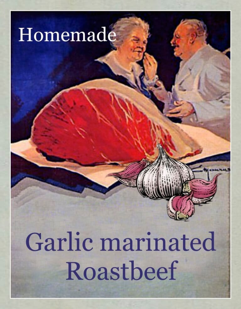homemade garlic marinated roastbeef