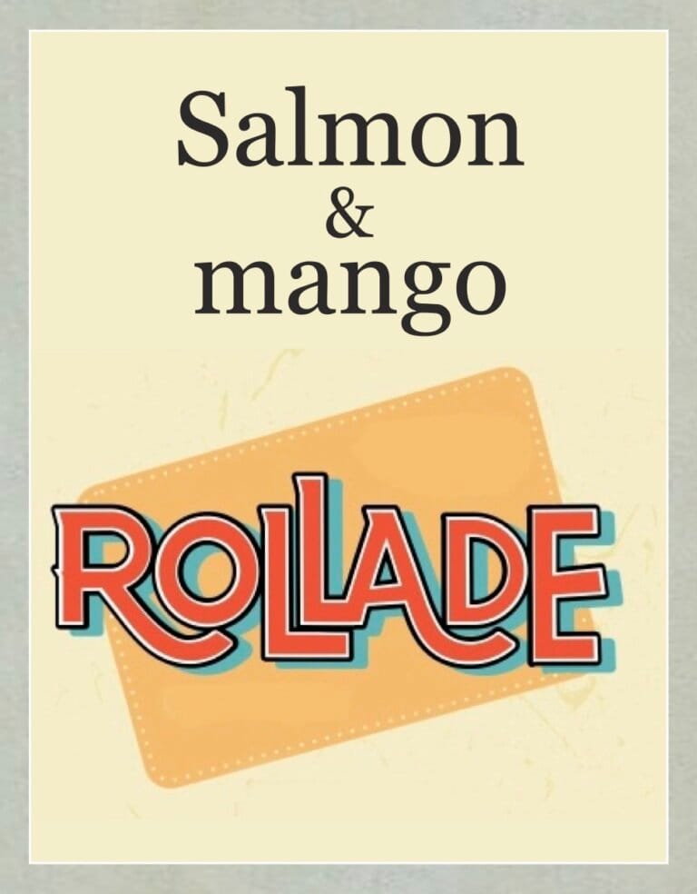 salmon and mango rollade