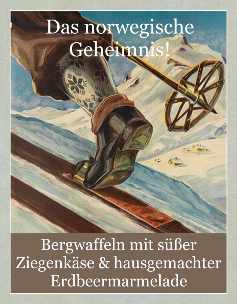 bergwaffeln mit suber ziegenkase