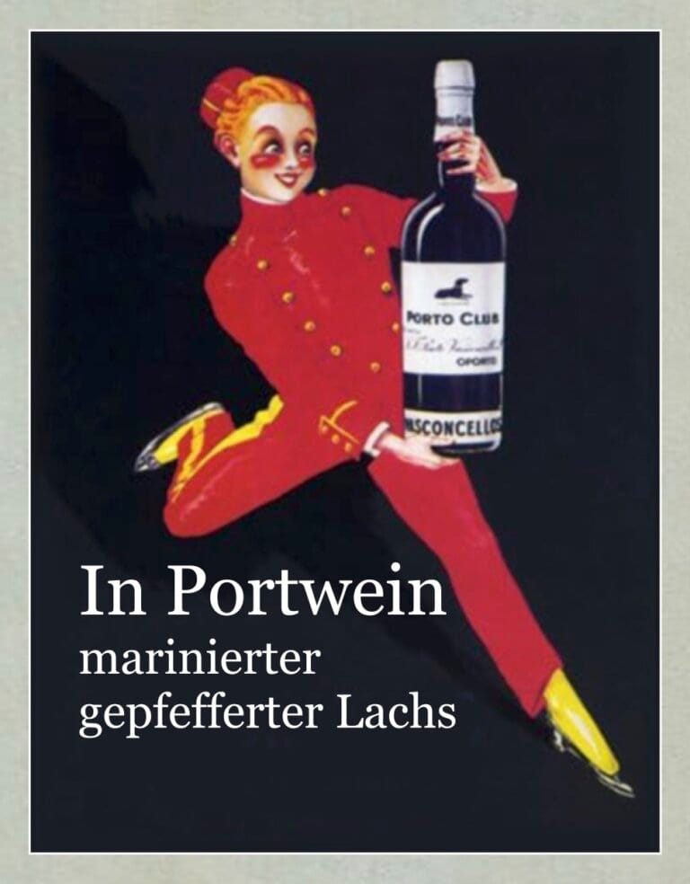 in portwein marinierter gepfefferter lachs