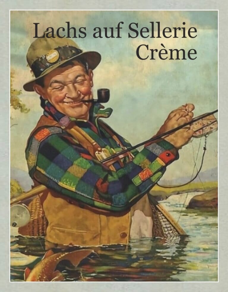 lachs auf sellerie creme